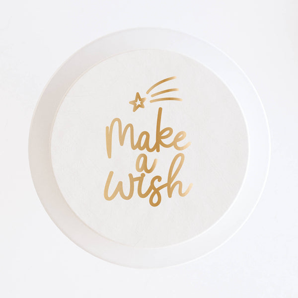 Bolo branco "Make a Wish"
